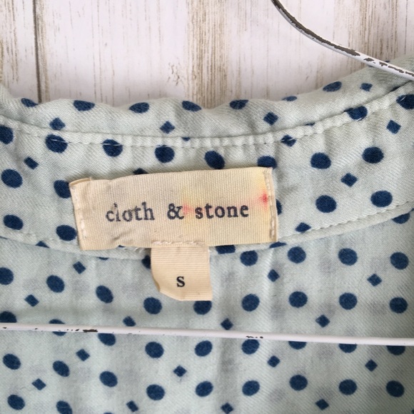 cloth & stone Light Blue Polka Dots Soft Tank Top - Picture 3 of 7